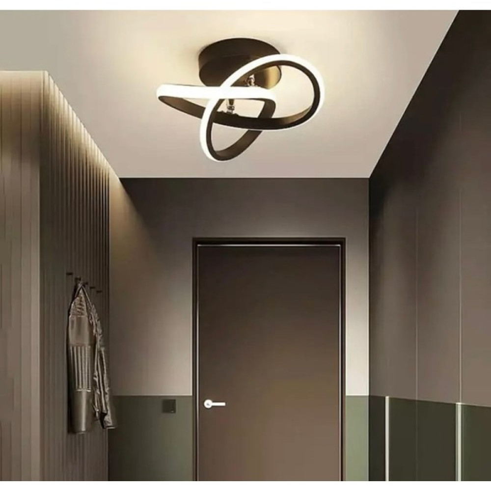 Buiva Bumerang Modern Plafonyer Tavan LED Avize Koyu Kahverengi Ledli Avize Avize Fiyatı