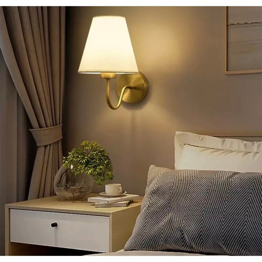 Buiva Modern Tasarım Pilli Aplik Gold Sarı Ledli Tak Çalıştır Krem Şapkalı LED Aplik Aplikler Fiyatı
