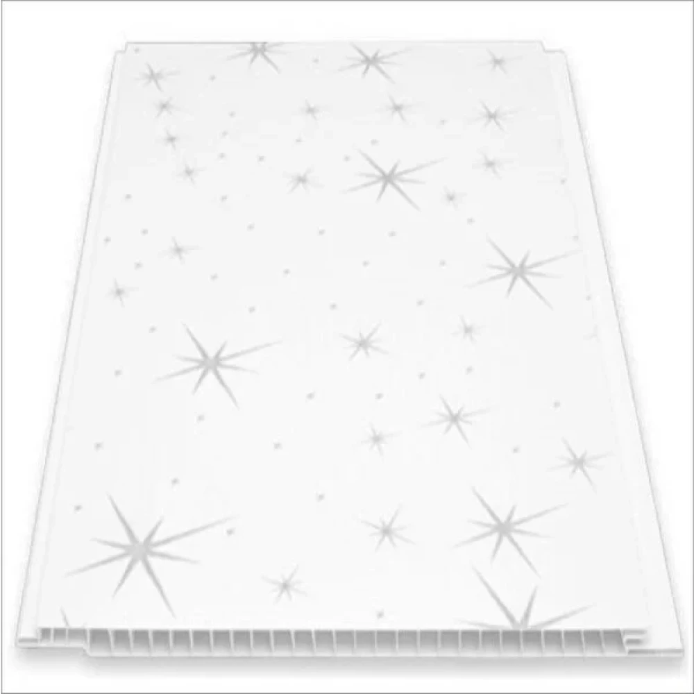 Büker Plastik Gri Yıldızlı Plastik Pvc Duvar Tavan Lambiri 10'lu 20 cm x 2.5 m 5 m2 - 20 cm x 2,5 m Dış Cephe Yalıtım Malzemeleri Fiyatı