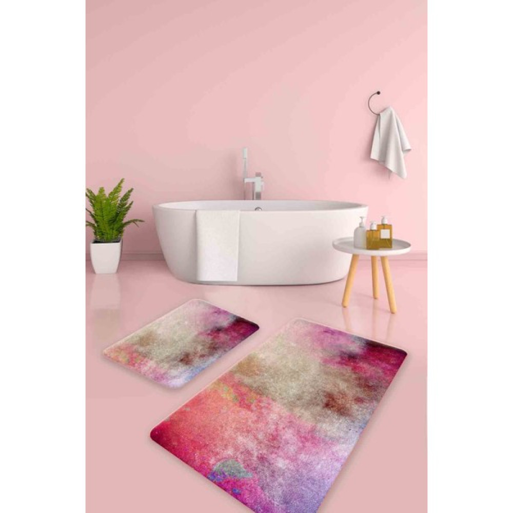 Buket Home Abstrait 2'li Set Banyo Paspas 100X60CM-50X60CM Klozet Takımı Fiyatı
