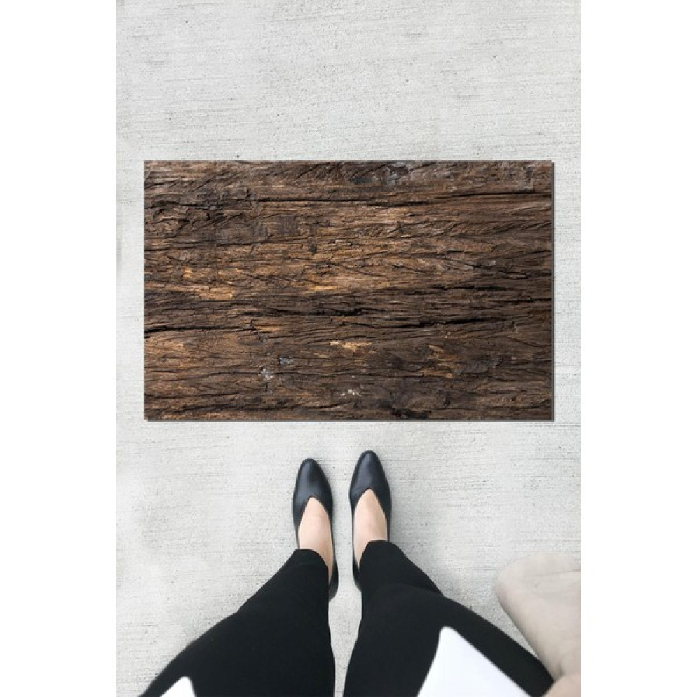 Buket Home Ahşap Baskılı Kapı Önü Paspası Dekoratif Kapı Paspası Dış Mekân Paspas Ev Içi Paspası 45X70CM - 45 x 70 cm - Renkli Paspas Fiyatı