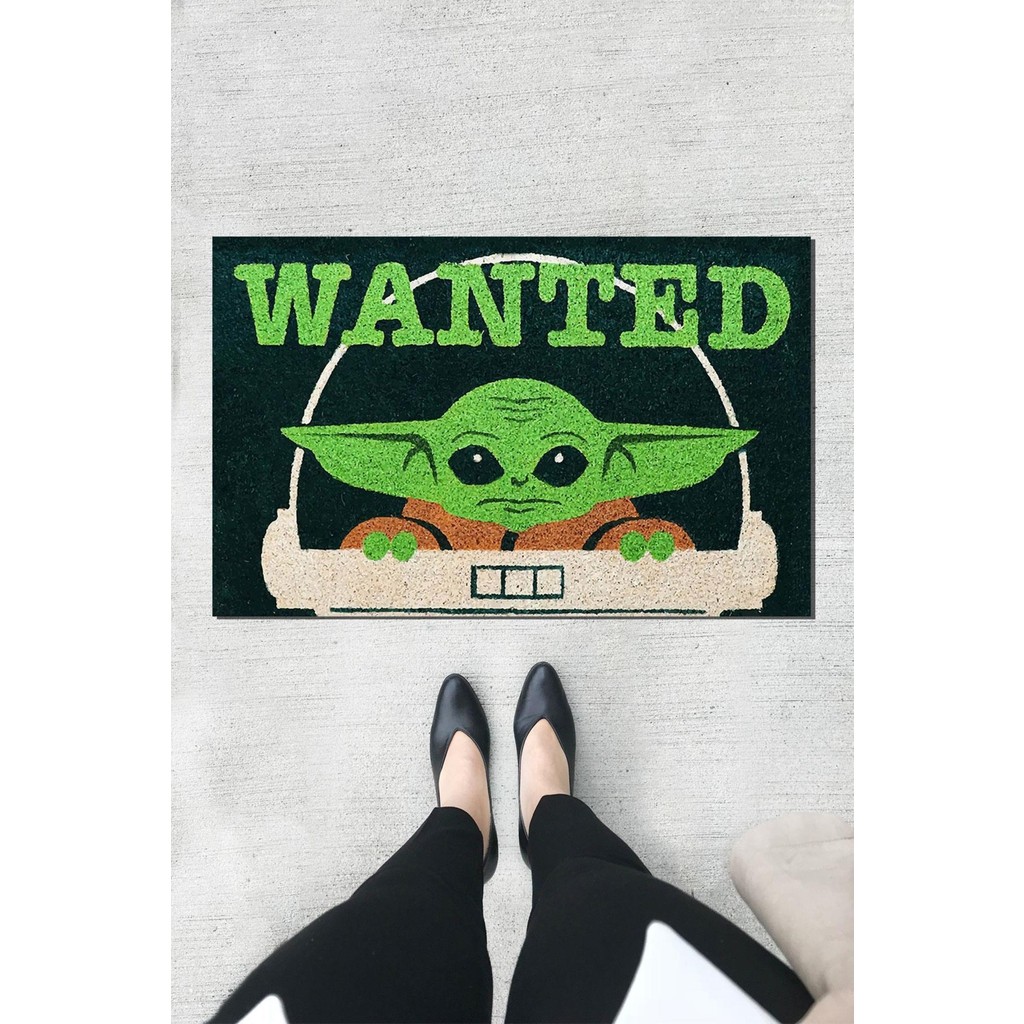 Buket Home Bebek Yoda Kapı Önü Paspası Dekoratif Kapı Paspası Dış Mekân Paspas Ev Içi Paspası 45X70CM - Renkli - 30 x 60 cm Araca Özel Paspaslar Fiyatı