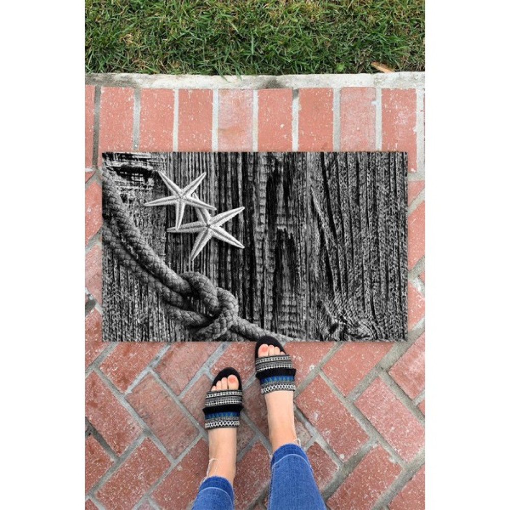 Buket Home Black Muğla Iç ve Dış Mekan Dekoratif Çok Amaçlı Kapı Önü Paspası - 45 x 70 cm - Renkli Paspas Fiyatı