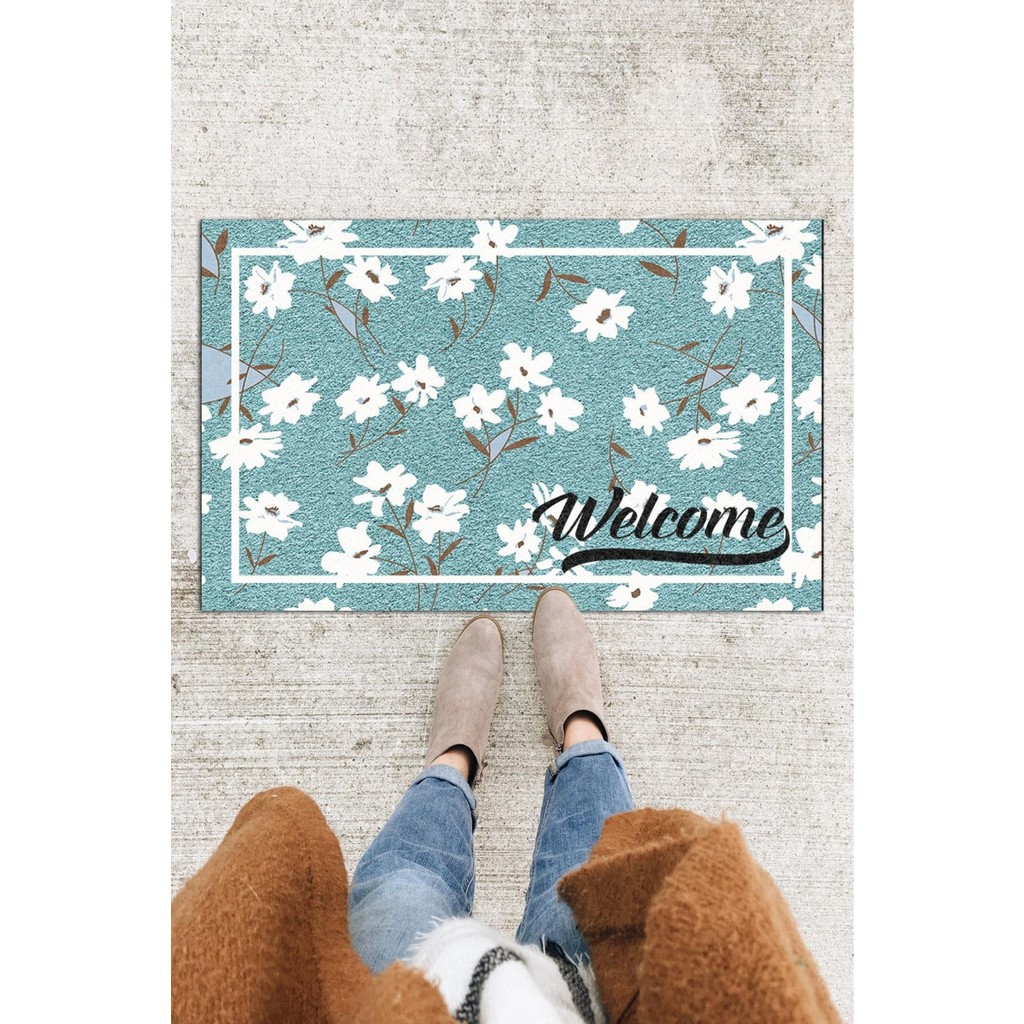 Buket Home Kapı Önü Paspası Dekoratif Kapı Paspası Dış Mekân Paspas Ev Içi Paspası 45X70CM - Renkli - 30 x 60 cm Araca Özel Paspaslar Fiyatı