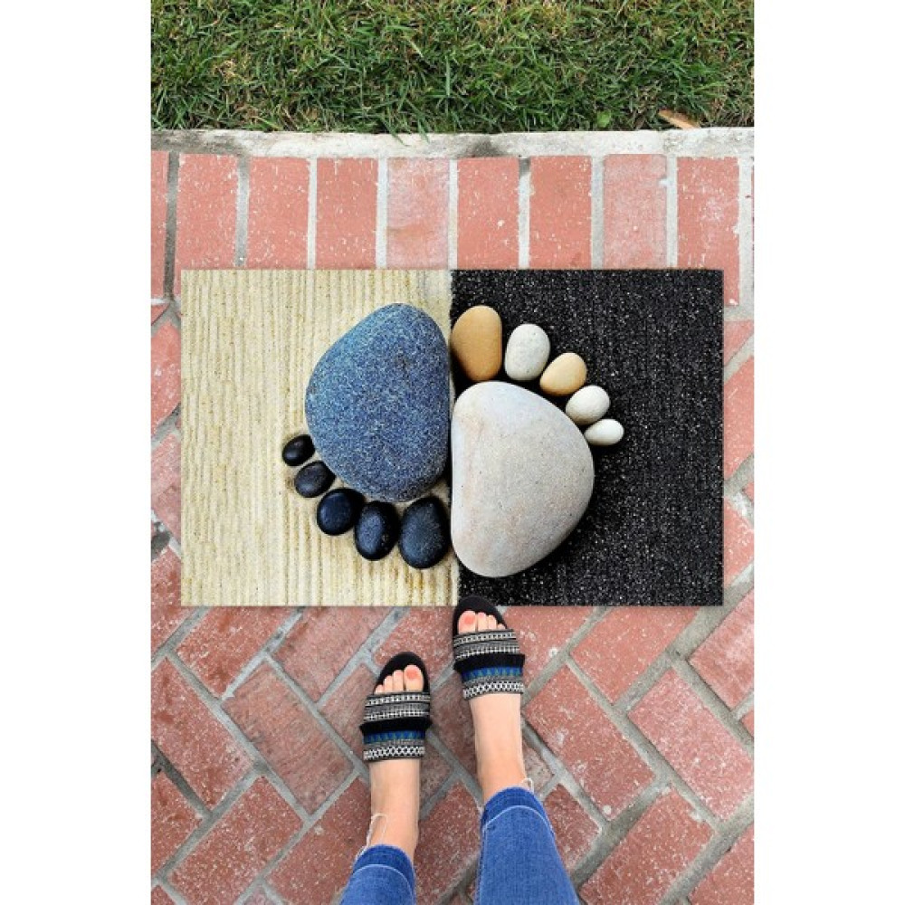 Buket Home Taş Iç ve Dış Mekan Dekoratif Çok Amaçlı Kapı Önü Paspası - 45 x 70 cm - Renkli Paspas Fiyatı