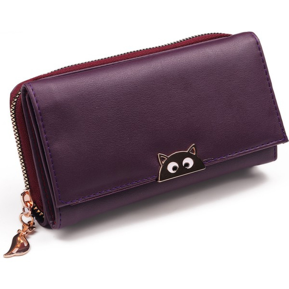 Bukili Bags Büyük Boy Kedi Aksesuarlı Kadın Cüzdanı Çok Bölmeli Kullanışlı Kadın Cüzdanı Bayan Cüzdan Fiyatı
