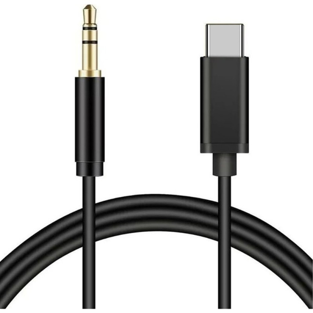 Bukrem Store Type C USB C To Aux 3.5 mm Erkek Jack Type C Aux Kablo 1m Siyah Bilgisayar Çevirici ve Adaptörü Fiyatı