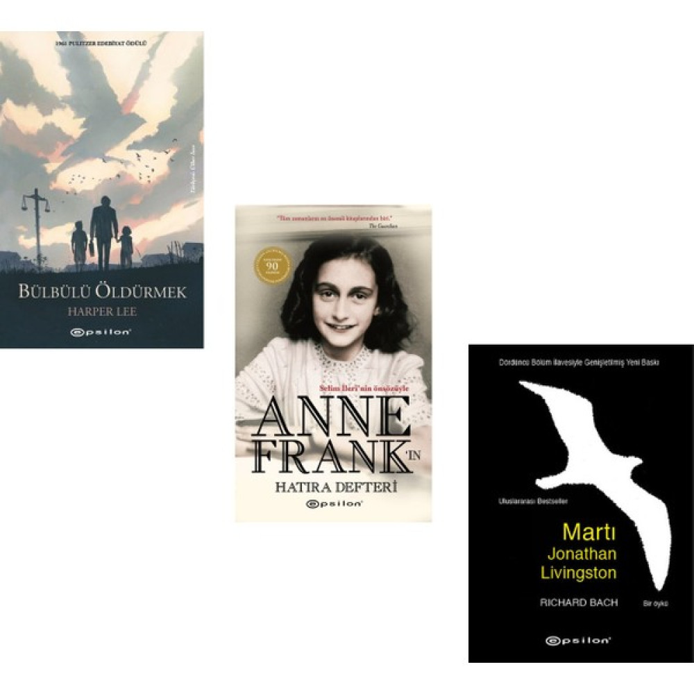 Bülbülü Öldürmek - Martı Jonathan Livingston - Anne Frank'ın Hatıra Defteri - Çeviri Romanlar Fiyatı