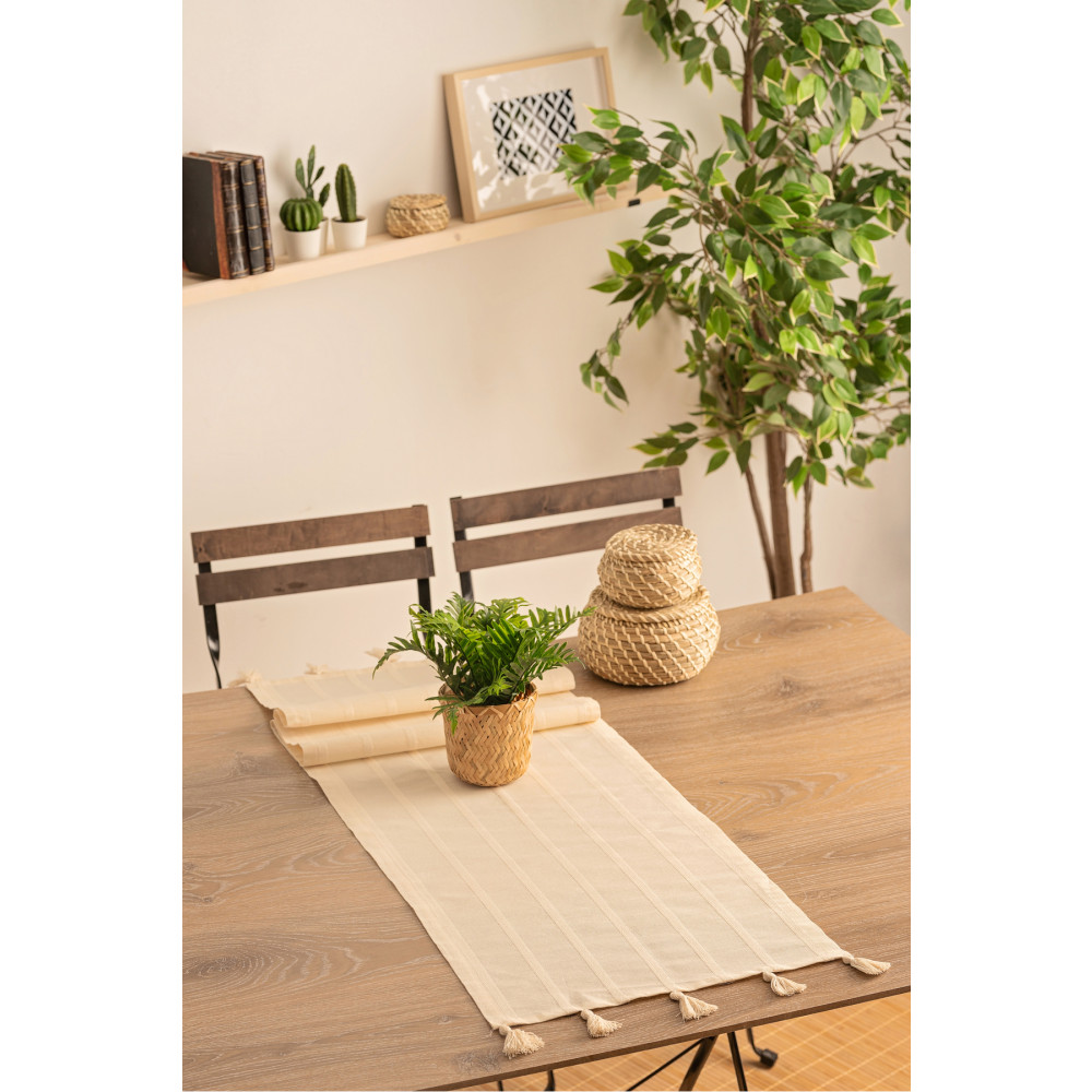 Buldan CSN Tekstil balıksırtı desen el püsküllü runner Runner Fiyatı