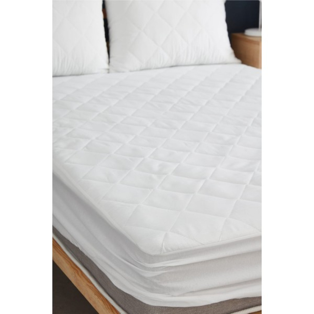 Buldan Design Kapitone Desenli Micro Fitted Full Kenar Su Sıvı Geçirmez Yatak Koruyucu Alezi - Beyaz - 90 x 200 cm Alez / Yatak Koruyucu Fiyatı