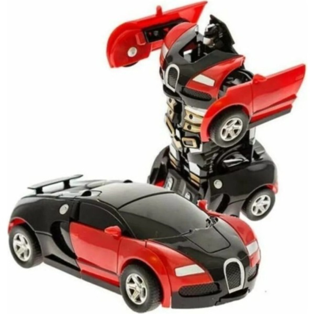 Buldum Oyuncak Otomatik Robota Dönüşen Araba Kırmızı Renk Kutulu - Renkli Oyuncak Araç Fiyatı
