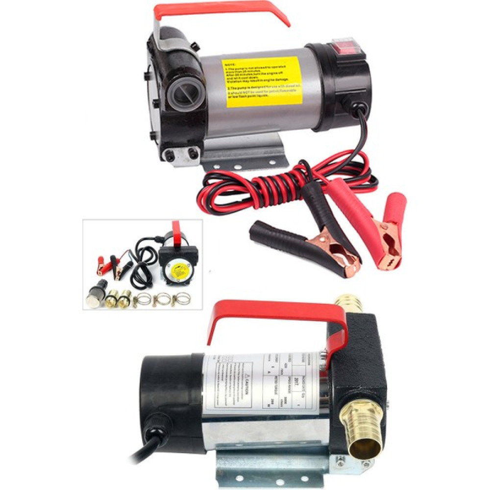 Bull Head 24 V Kendinden Emişli Elektrikli Taşınabilir Yakıt Sıvı Yağ Aktarma Mazot Pompası Paslanmaz 24V Su Motoru Fiyatı