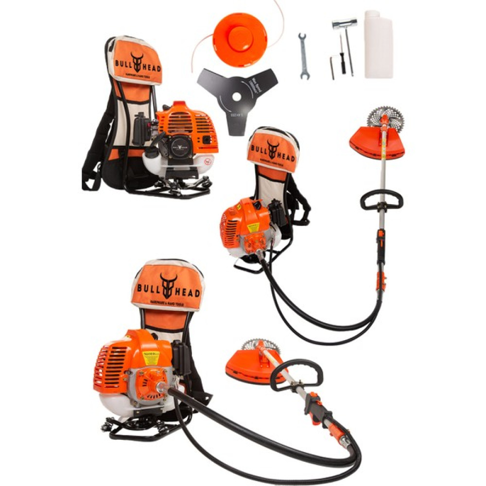 Bull Head Profesyonel Smart 10.5 Hp Sırt Tipi Bakır Şanzıman Benzinli Motorlu Ot Çalı Çim Biçme Tırpanı Bahçe Makinesi Fiyatı