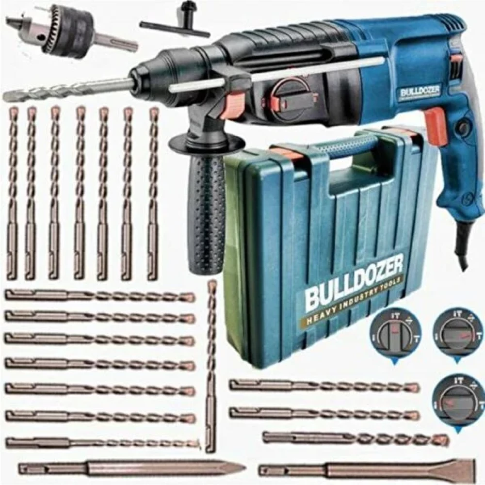Bulldozer Alman Bulldozer GT-2800 Watt Kırıcı Delici 4.8 Joul Darbeli Matkap ++ 20 Adet Uç Seti Hediyeli Kırıcı Deliciler & Kırıcılar Fiyatı