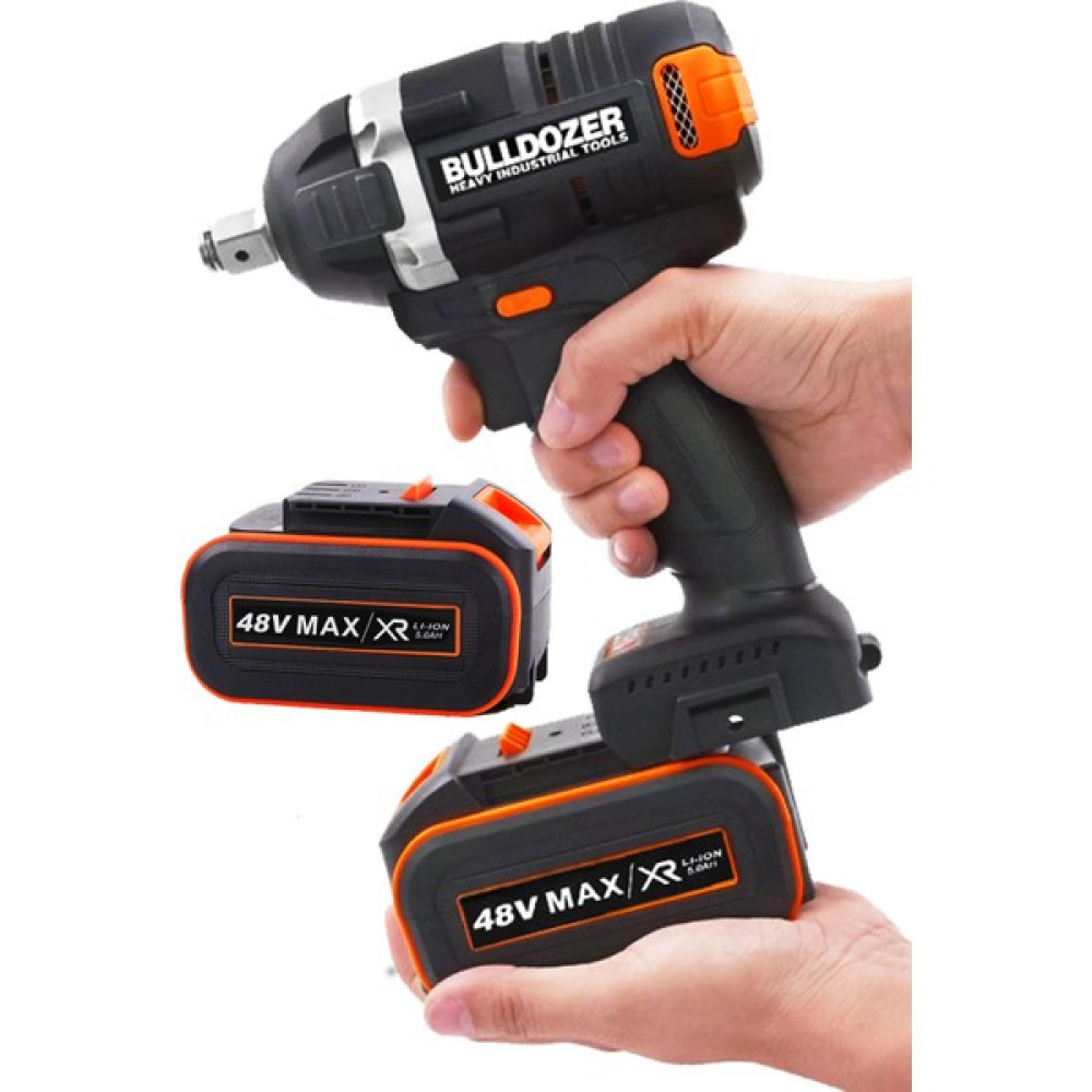 Bulldozer Pro Somun Sıkma Kömürsüz Motor  Şarjlı Çift Akülü Mandren Aparat Set Somun Sıkma Makinesi Fiyatı