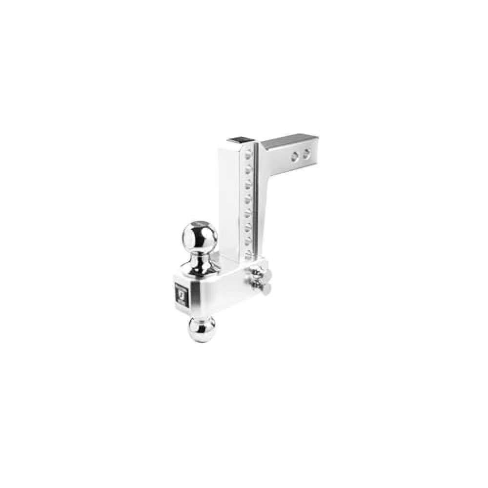 BulletProof Hitches - 2.0" Aluminum Trailer Hitch (14,000 lb. Rating) - Adjustable Hitch with 6" Drop/Rise and 2" & 2-5/16" Dual Ball - Corrosion-Resistant Tow Hitch