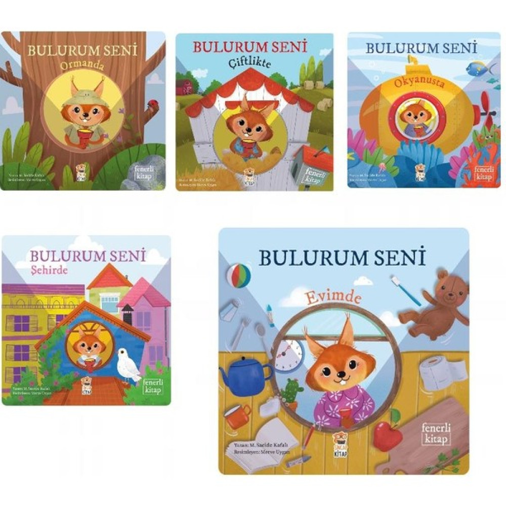 Bulurum Seni 5'li Set Bulurum Seni Evimde - Ormanda - Okyanusta - Şehirde - Çiftlikte ( Fenerli Kitap) Çocuk Masal Fiyatı