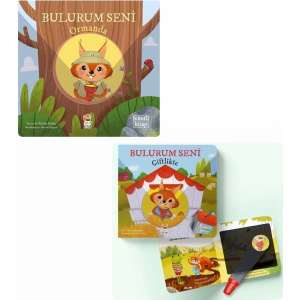 Bulurum Seni Çiftlikte ve Bulurum Seni Ormanda Fenerli Kitap 2'li Set Çocuk Masal Fiyatı