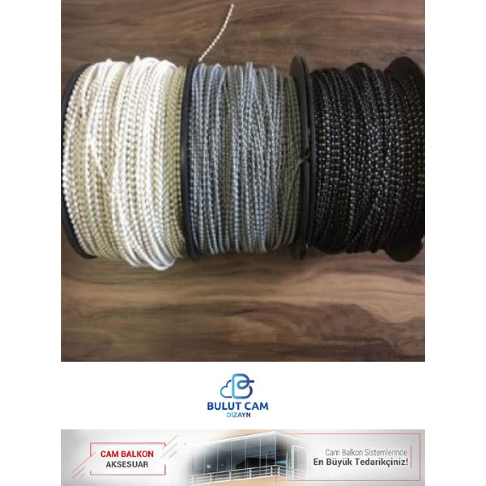 Bulut Dizayn 200M Cam Balkon İpi Plastik Boncuk Ip - Beyaz Oto Boyaları Fiyatı