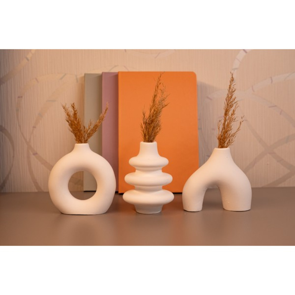Bümay Home Dekoratif Şık Minimal 3lü Şık Vazo Minimal 3lü Beton Vazo Set(çiçek Dahil değildir) - 3lü Vazo Biblo Fiyatı