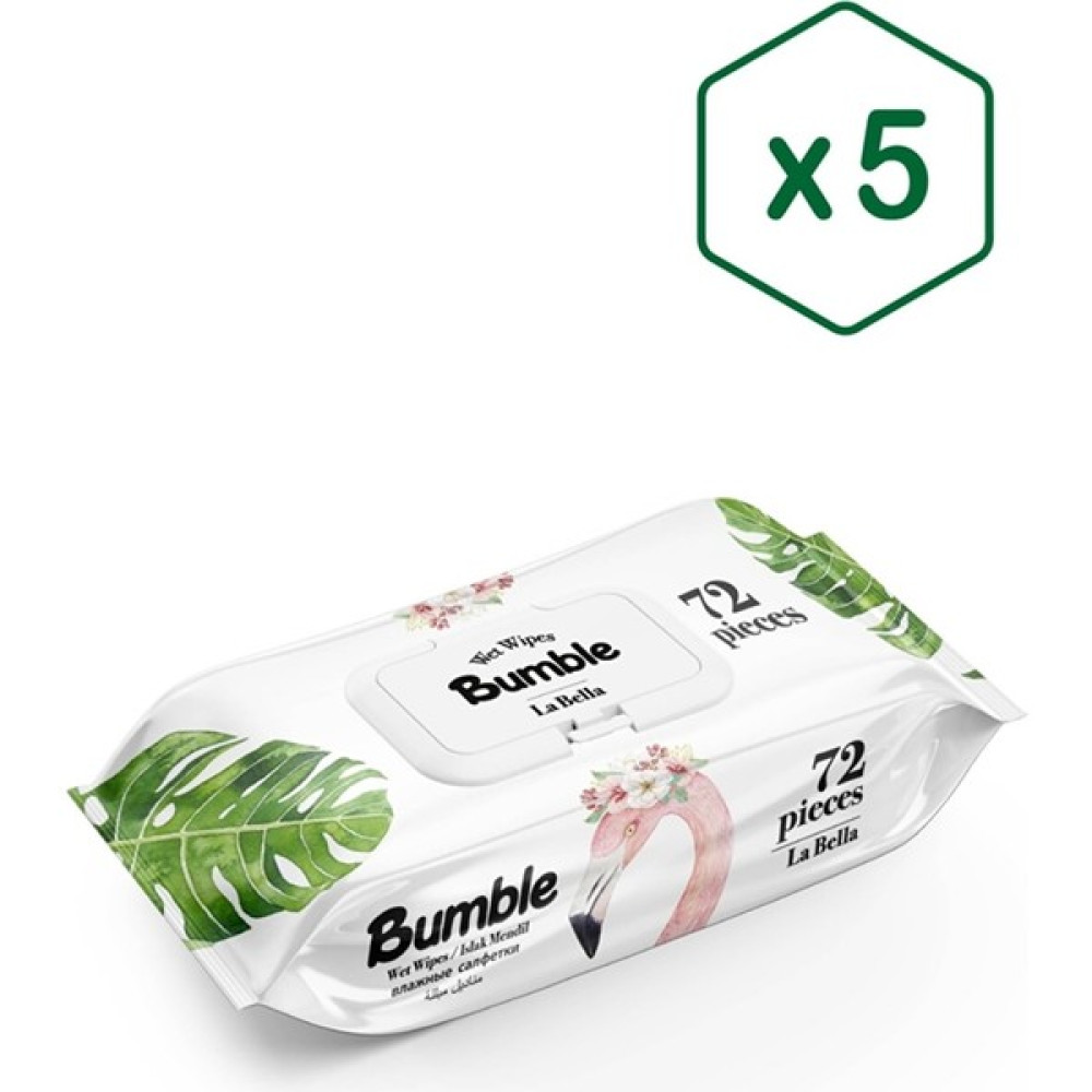 Bumble La Bella Islak Mendil 72 Yaprak 5'li Paket Bebek Bakım Fiyatı