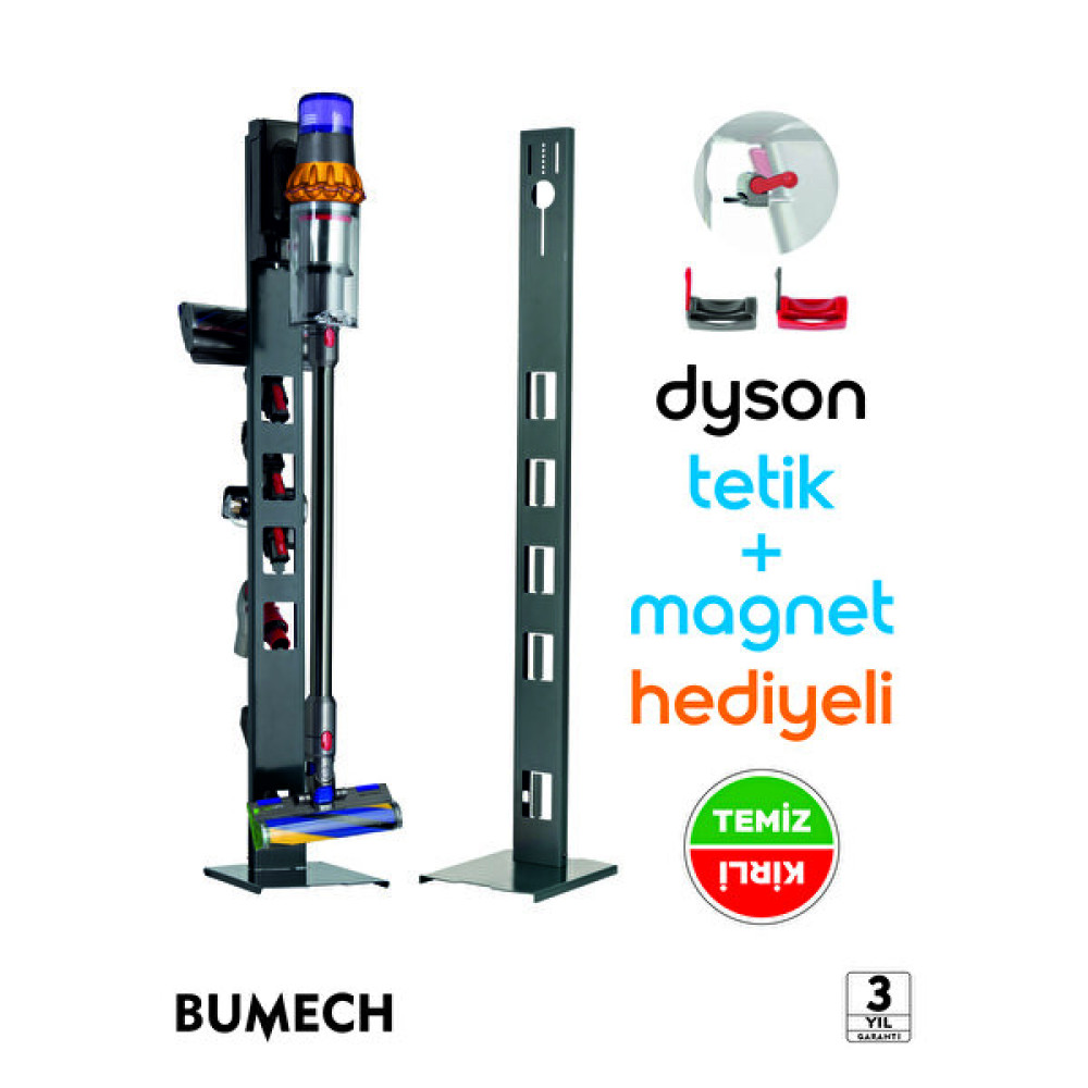 Bumech Dyson Dikey Şarjlı Süpürge Uyumlu Stand - 1 Adet Elektrikli Süpürge Aksesuarları Fiyatı