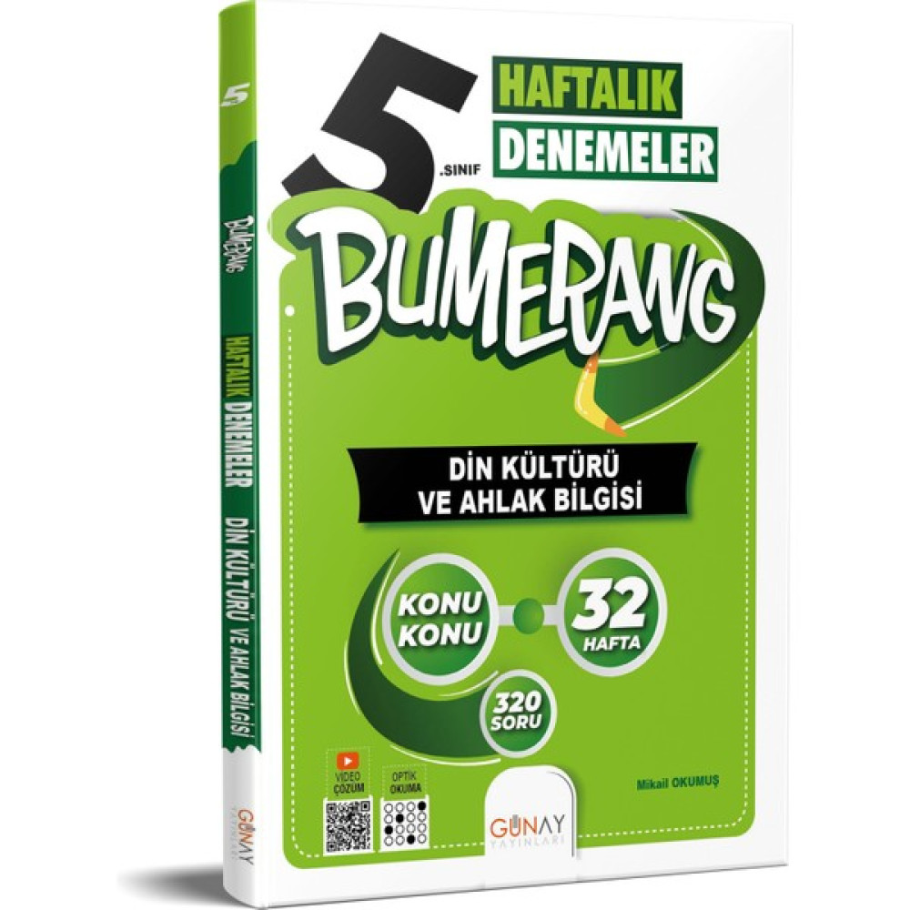 Bumerang 32 Haftalık Din Kültürü ve Ahlak Bilgisi Denemeleri Din Kültürü ve Ahlak Bilgisi Fiyatı