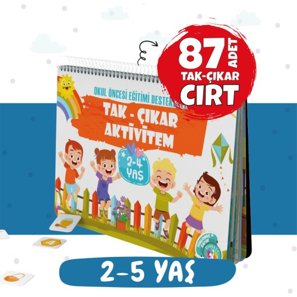 Bunbaza Tak - Çıkar Aktivitem 2-4 Yaş, Okul Öncesi Eğitimi Destekleyen Kitap 87 Adet Cırt SSD / Solid State Drive Fiyatı