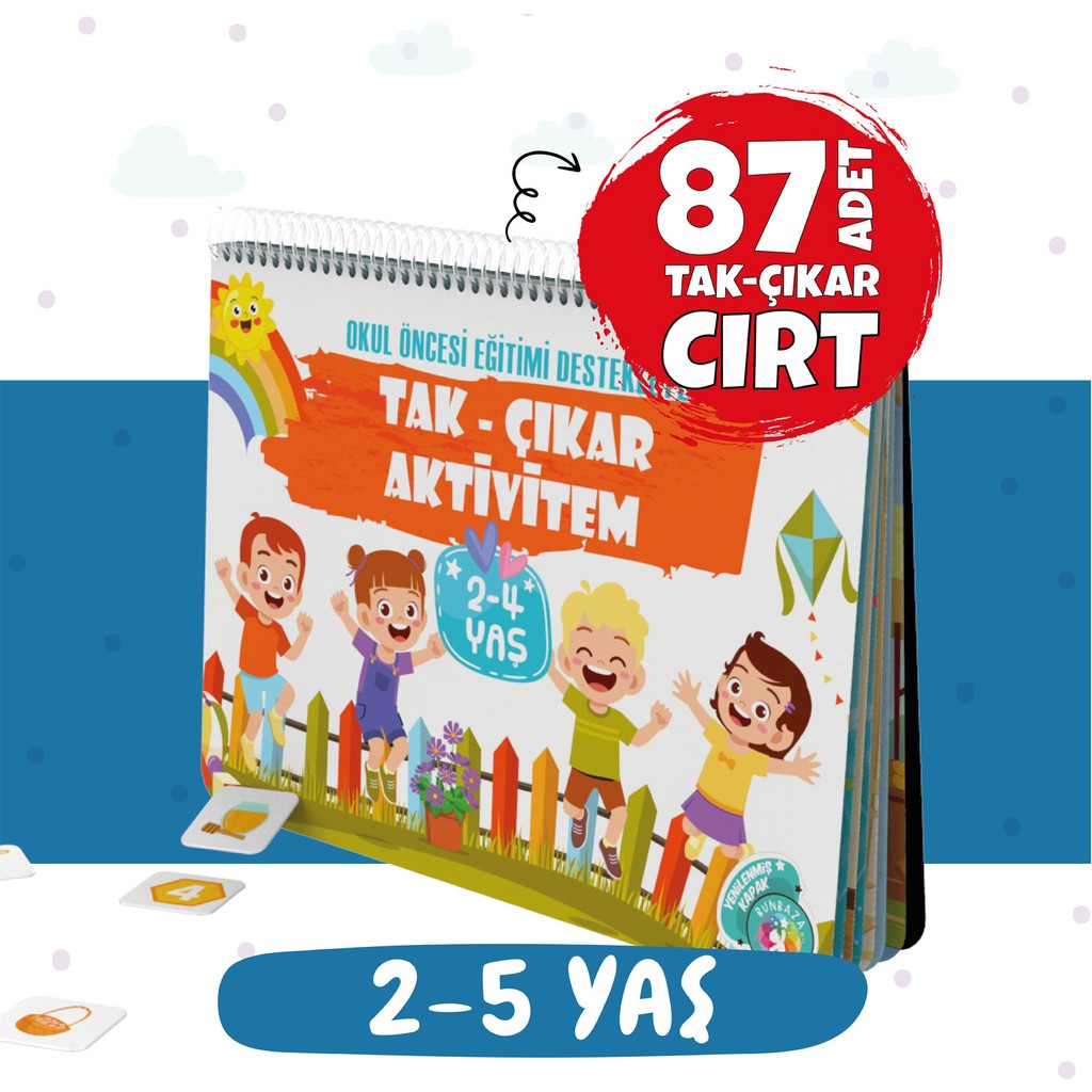 Bunbaza Tak - Çıkar Aktivitem 87 Cırt 2-4 Yaş Anonim Yazarlı Dikkat & Zeka Geliştirme Kitabı Diğer Fiyatı