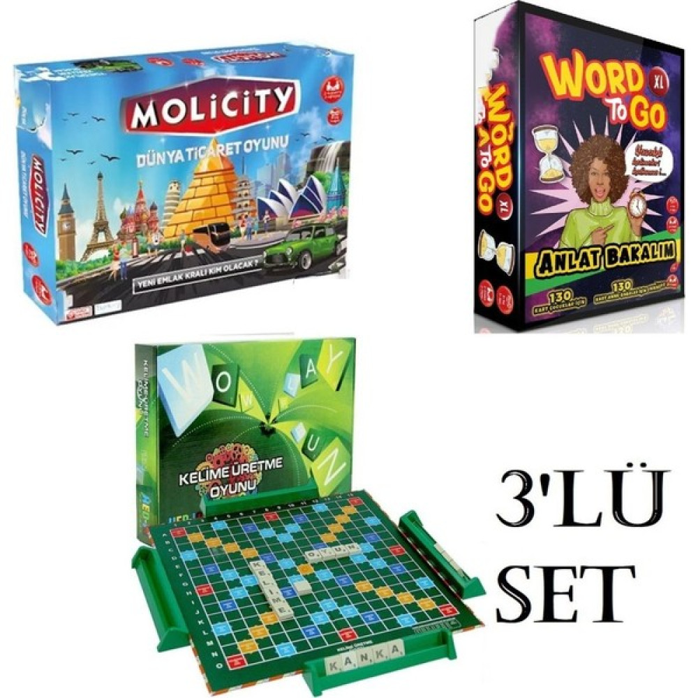 Bundera Wet 3'lü Set / Emlak Ticaret Oyunu Molicity Yeşil Kutu Kelime Oyunu Anlat Bakalım Word To Go Oto Boyaları Fiyatı