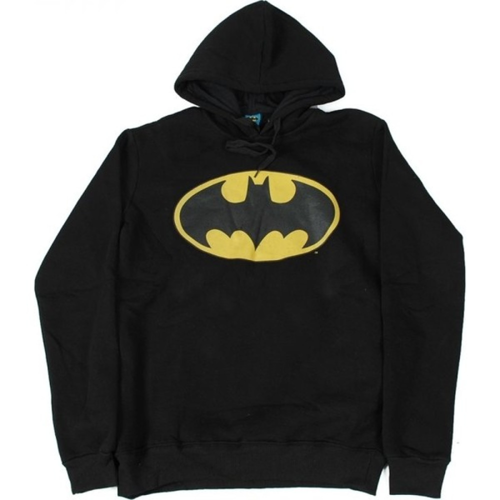 Bunlardan İstiyorum Batman Classic Logo Kapüşonlu Sweatshirt Hoodie Siyah Erkek Sweatshirt Fiyatı