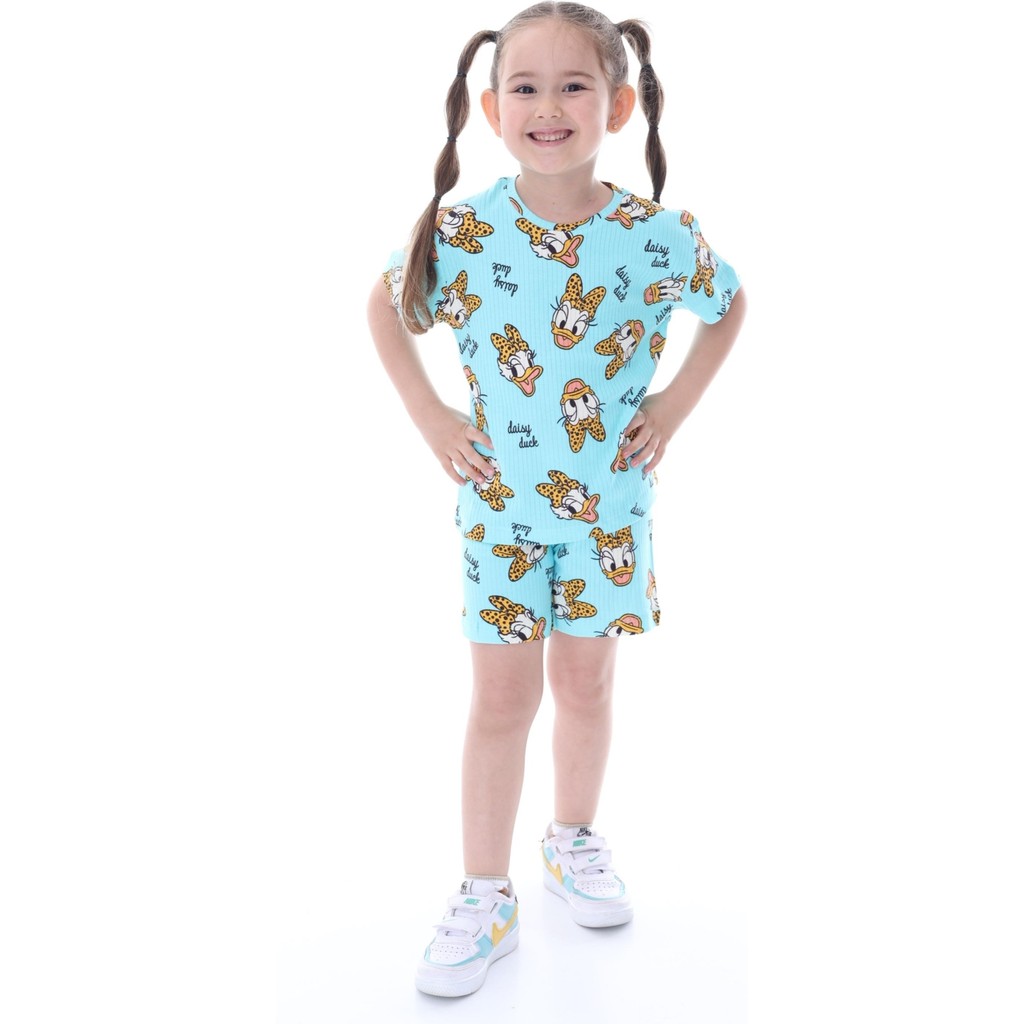 Bunny Hopp %100 Pamuk Interlok Kumaş Kısa Kollu Şortlu Daisy Duck Desenli Yazlık Kız Çocuk Pijama Takımı Giyim & İç Giyim Fiyatı