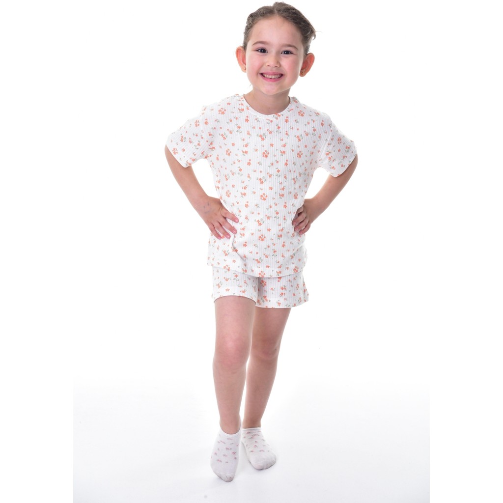 Bunny Hopp %100 Pamuk Interlok Kumaş Sağlığa Duyarlı Kısa Kollu Şortlu Kız Çocuk Pijama Takımı Giyim & İç Giyim Fiyatı