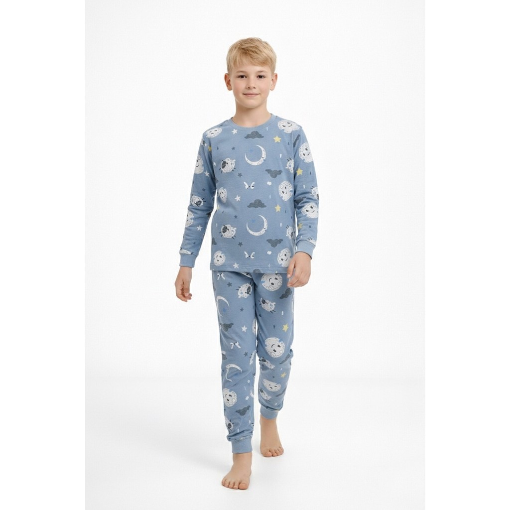 Bunny Hopp Uyku Temalı %100 Pamuklu Erkek Çocuk Pijama Takımı - Mavi Kuzulu Desenli Takım SSD / Solid State Drive Fiyatı