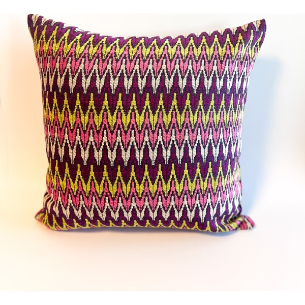 Buntera Home Zigzag Desenli Mor Renkli Kırlent Kılıfı - 44 x 44 cm Kırlent / Mobilya Yastığı Fiyatı