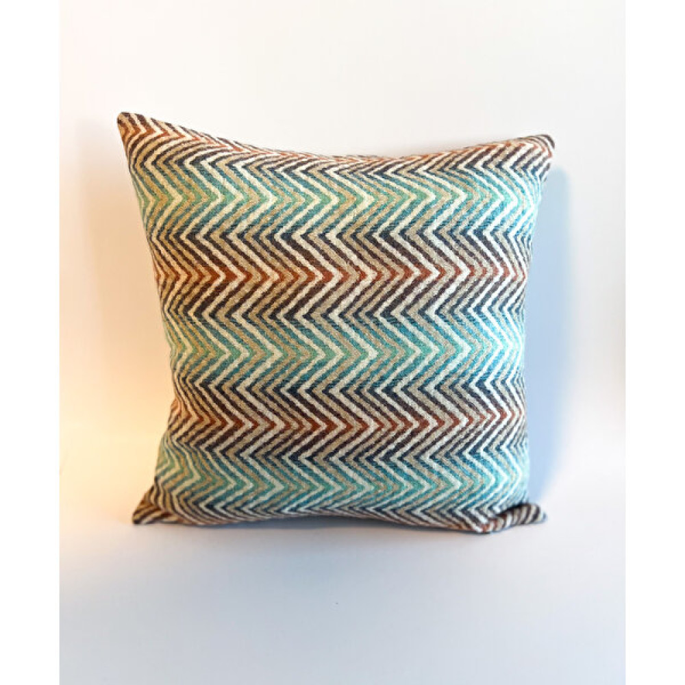 Buntera Home Zigzag Desenli Renkli Yün Kırlent Kılıfı - 44 x 44 cm Kırlent / Mobilya Yastığı Fiyatı
