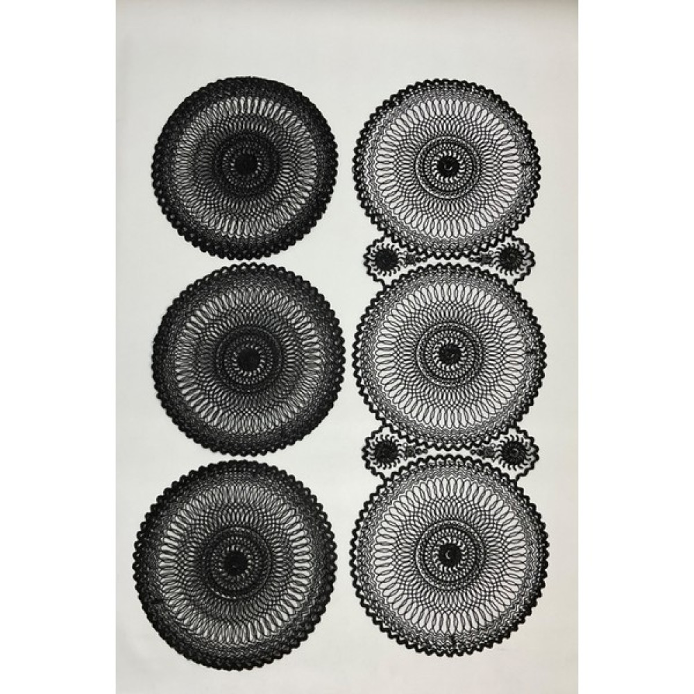 Bünyamin Çalışkan 7 Parça Amerikan Servis Supla Takımı - 7 Parça Amerikan Servis Supla Seti - Siyah - 37 x 115 cm Amerikan Servis Fiyatı