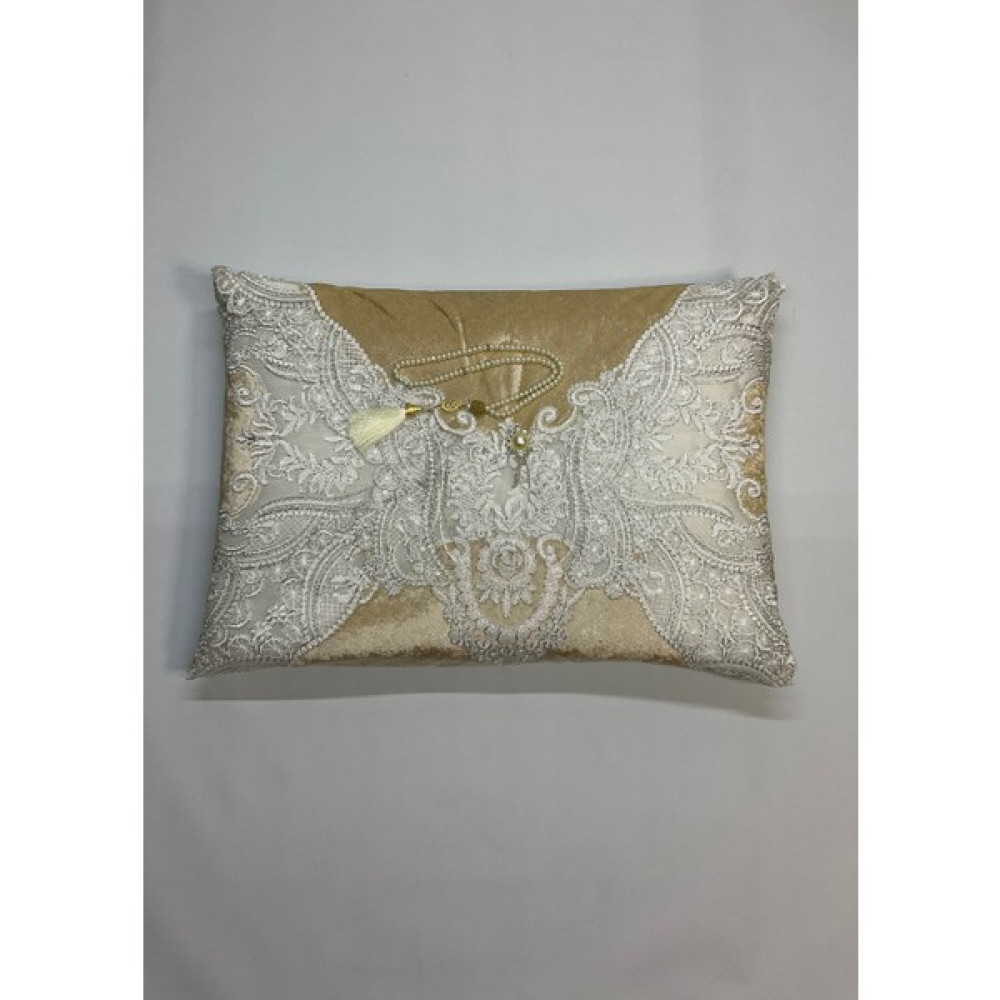 Bünyamin Çalışkan Kadife Şaseli Seccade Takımı 7 Parça - Lüx Çeyizlik Kadife 7'li Seccade Seti - 80 x 130 cm - Cappucino Seccade Fiyatı