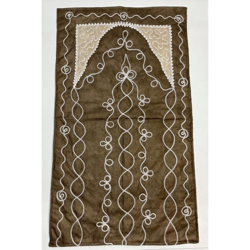 Bünyamin Çalışkan Kadife Seccade Hediyelik Bohçalık Gelin Seti Seccadesi - 70 x 125 cm - Kahverengi Seccade Fiyatı