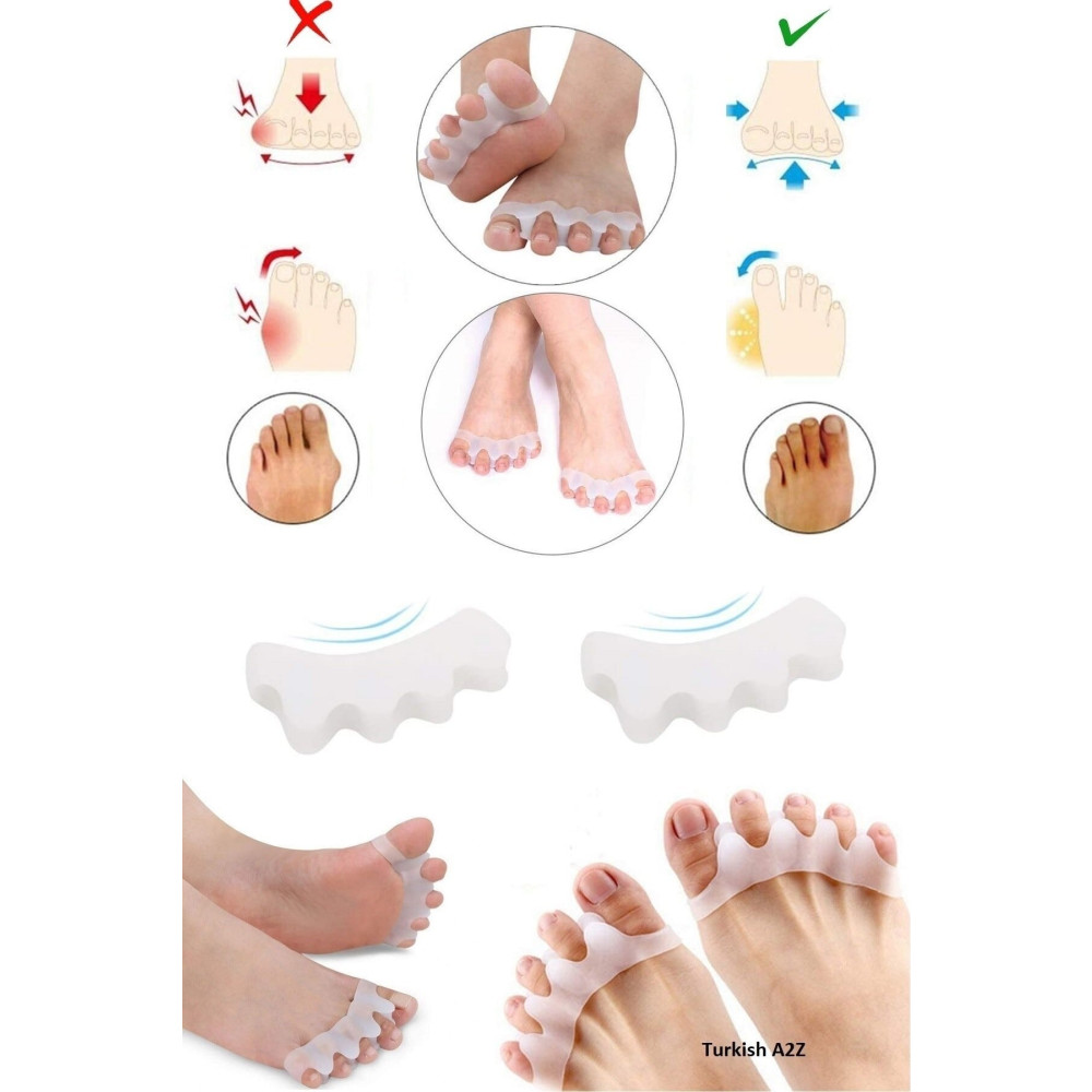 Bunyon Ayak 5 Parmak Ayıran Makara Silikon Gece Ateli Bunyon Parmak Ayırıcı Koruyucu Halluks Valgus Ortopedik Ürünler Fiyatı