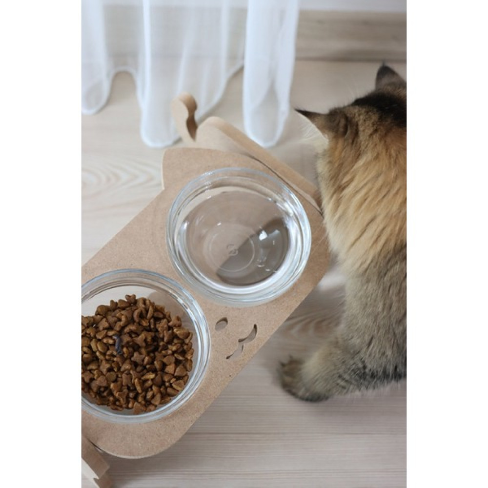 Bupa Home Kedi Mamalığı , Köpek Mamalığı Mama Kabı - 2'li Mama Kabı - Cam Mama Kabı Evcil Hayvan Ürünleri Fiyatı