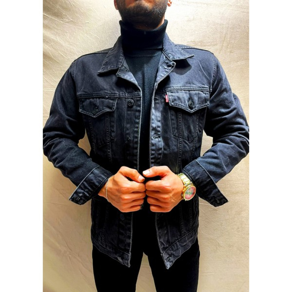 Buqle Moda Siyah Kot Ceket Erkek Ceket Fiyatı