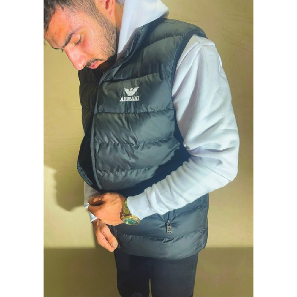 Buqle Moda Siyah Şişme Yelek Erkek Yelek Fiyatı