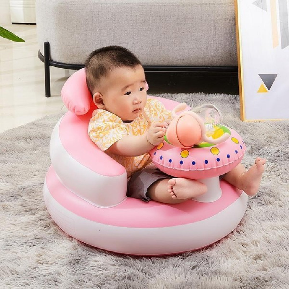 buradanaldım Biberon Tutuculu Şişme Bebek Koltuğu, Bebek Mama Sandalyesi, Sırt Dayamalı Şişme Bebek Deniz Simidi Şişme Su Ürünleri Fiyatı