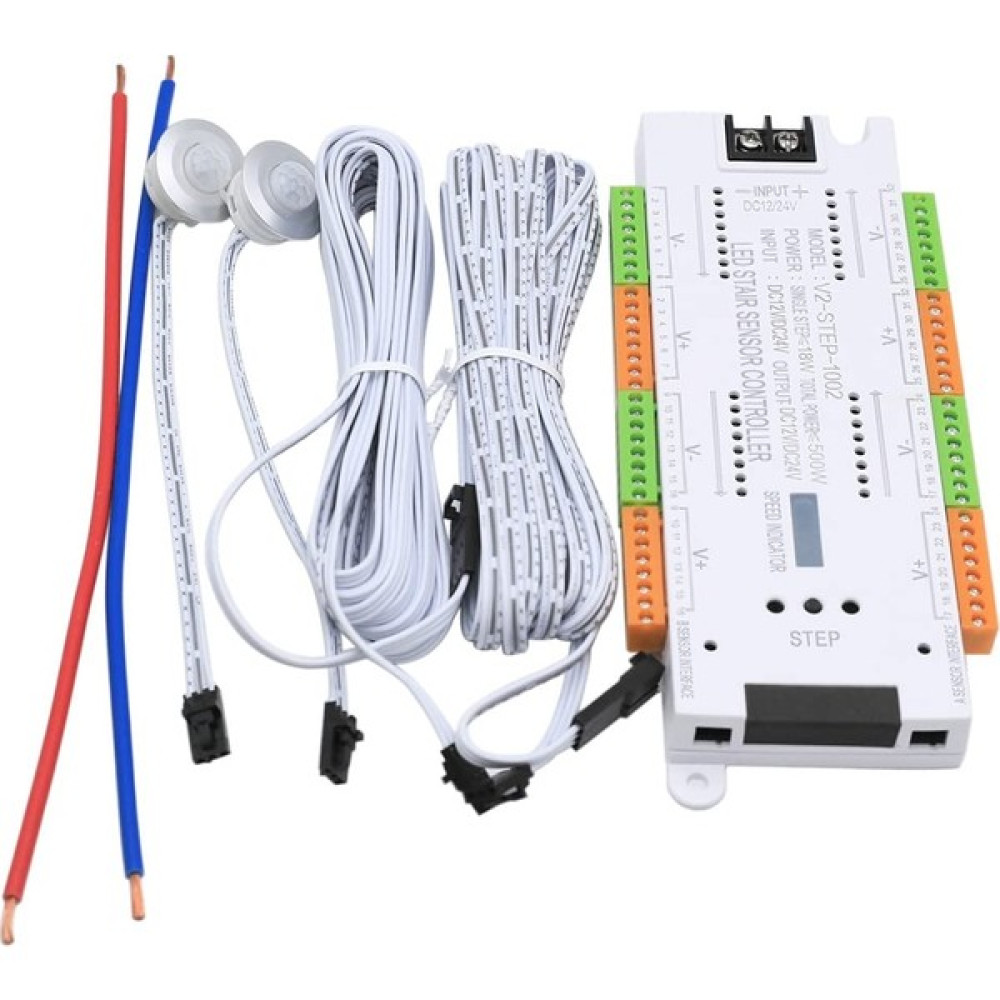 Buradur Sensörlü Merdiven Basamak Aydınlatma 32KANAL Harakete Duyarlı LED Sensor Kontrol Ünitesi Led Aydınlatmalar Fiyatı