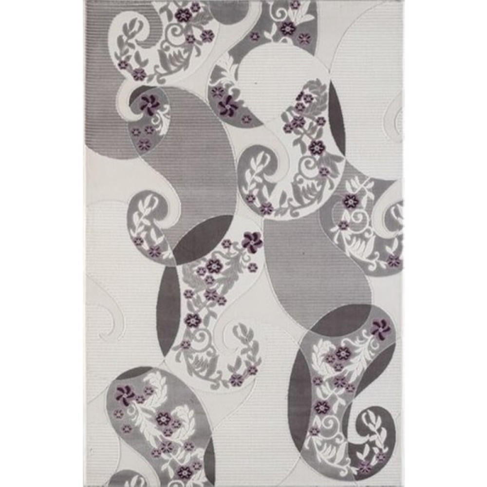 Burak Halı Lüks Nepal 12173 A Mor 200X300 Hijyenik 6 M2 Halı ! - Gri - Mor - 200 x 300 cm Salon Halısı Fiyatı