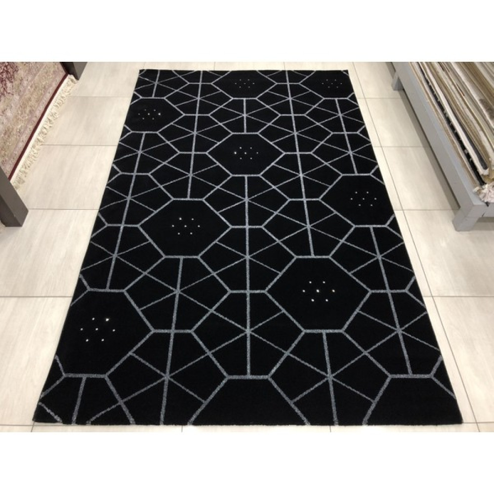 Burak Halı Saray Pırlanta 10920 B 150X230 Siyah %100 Yün 4 M2 Halı ! - 150 x 230 cm Salon Halısı Fiyatı