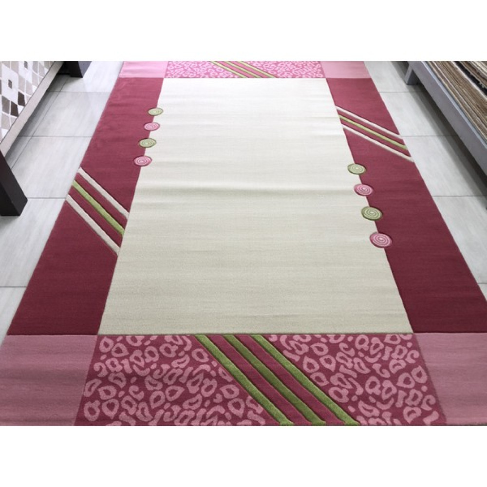 Burak Halı Vizyon Carving 9063 Krem 200X300 Pembe 6 M2 Halı ! - Pembe - Krem - 200 x 300 cm Salon Halısı Fiyatı