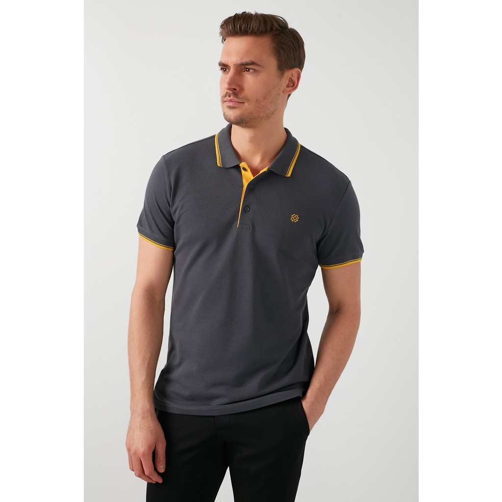 Buratti % 100 Pamuk Düğmeli Slim Fit Polo Yaka T Shirt Erkek Polo Yaka T Shirt XL Beden" Erkek T-shirt Fiyatı