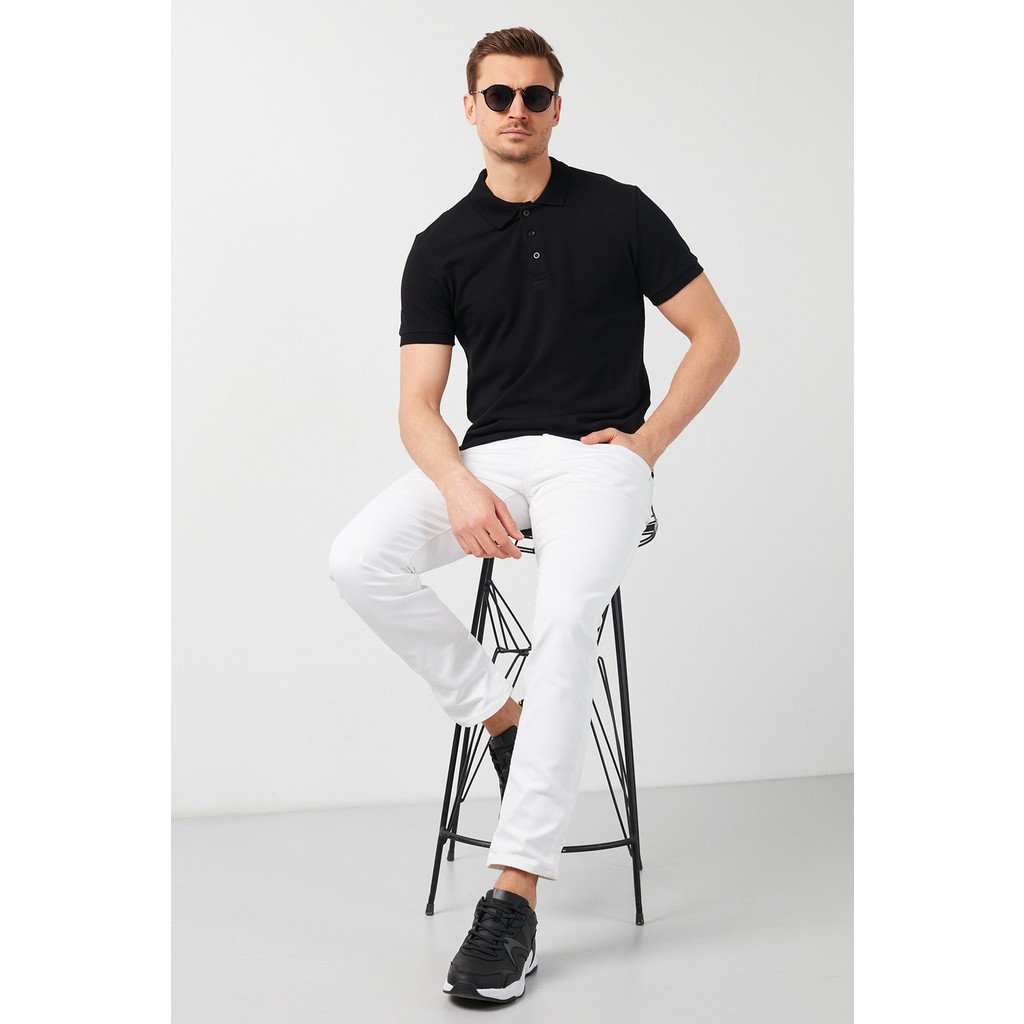 Buratti % 100 Pamuk Regular Fit Düğmeli Polo Yaka T Shirt Erkek Polo Yaka T Shirt 2XL Beden" Erkek T-shirt Fiyatı